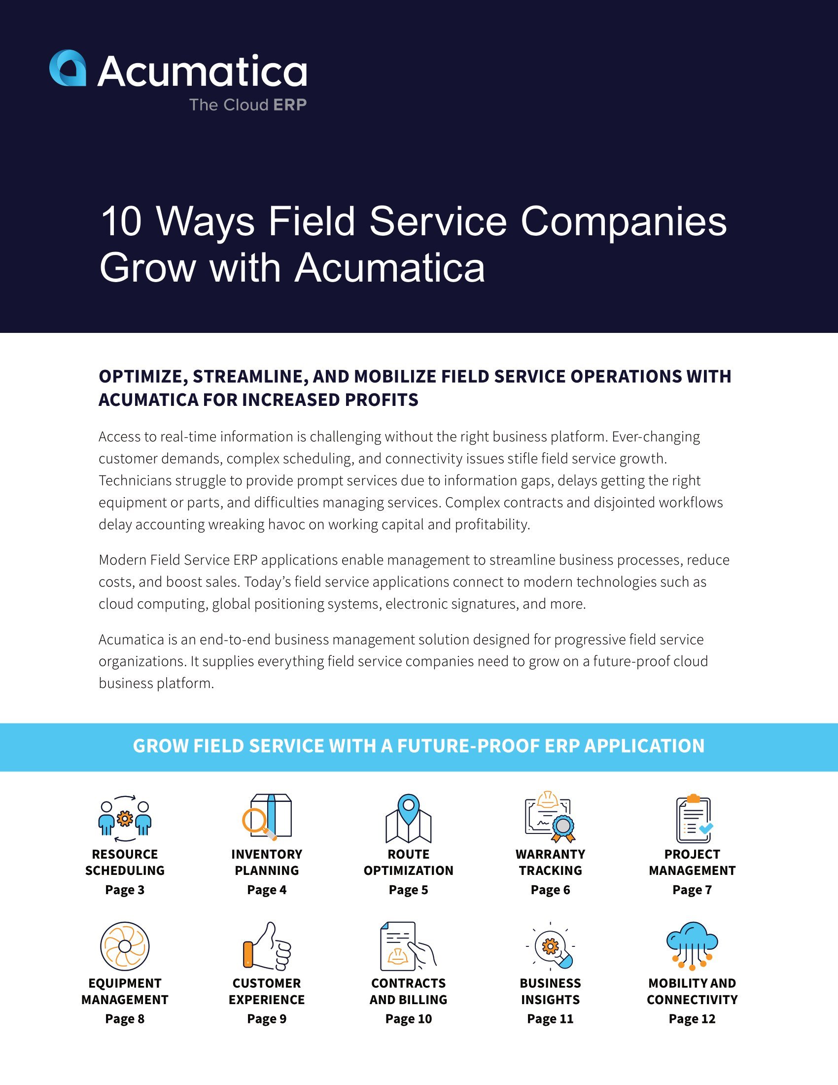 10 façons pour les entreprises de services sur le terrain de se développer avec Acumatica