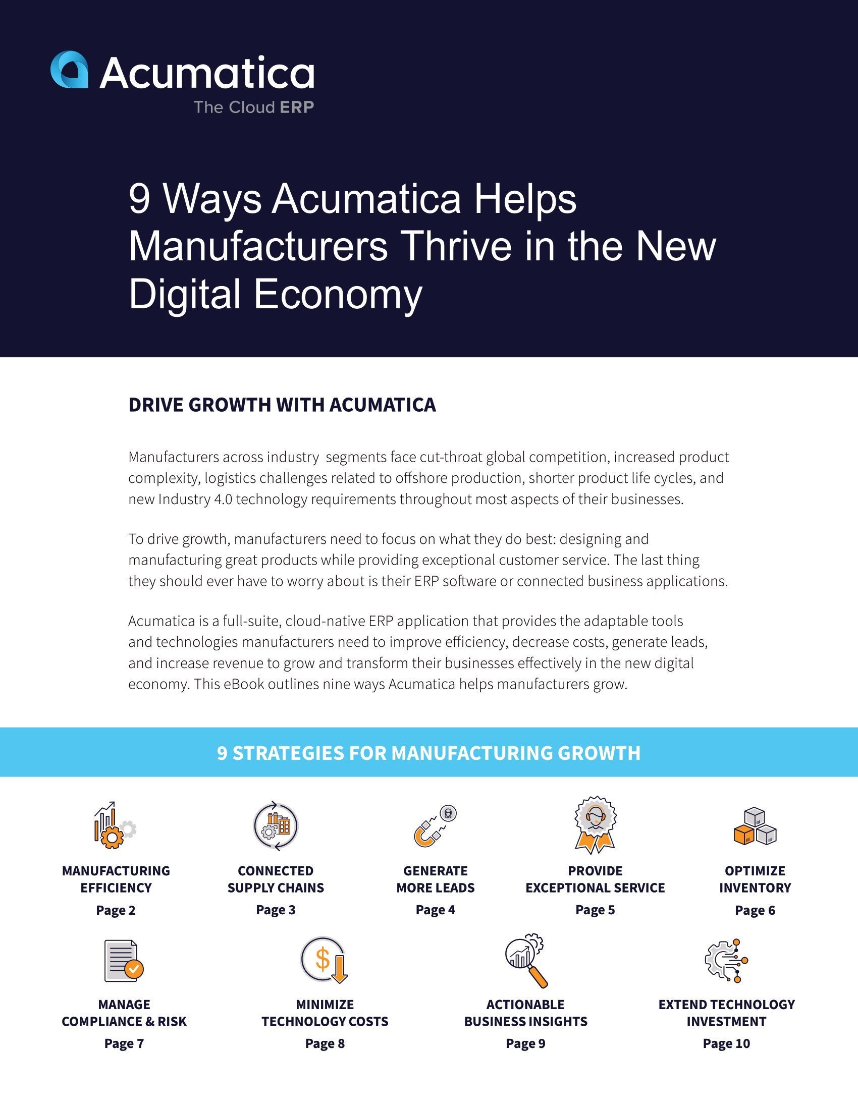 Nine Ways to Drive Manufacturing Growth in a Digital Economy