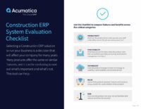 Liste de contrôle pour l'évaluation d'un système ERP dans le secteur de la construction