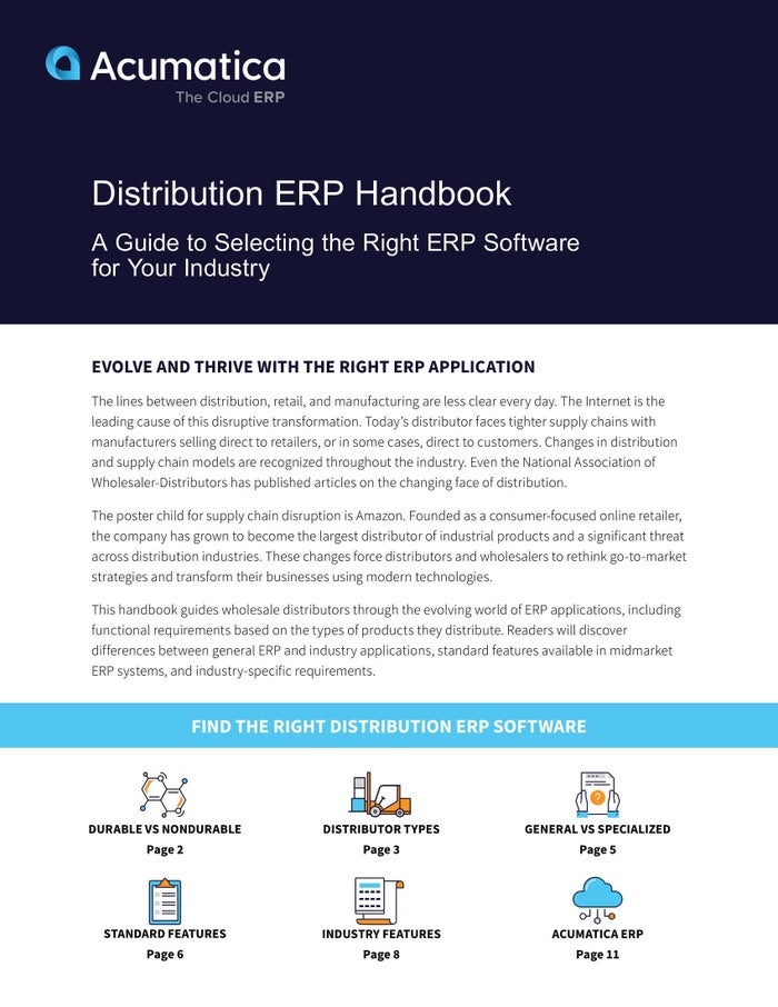 Handbook: Distribution ERP Solutions