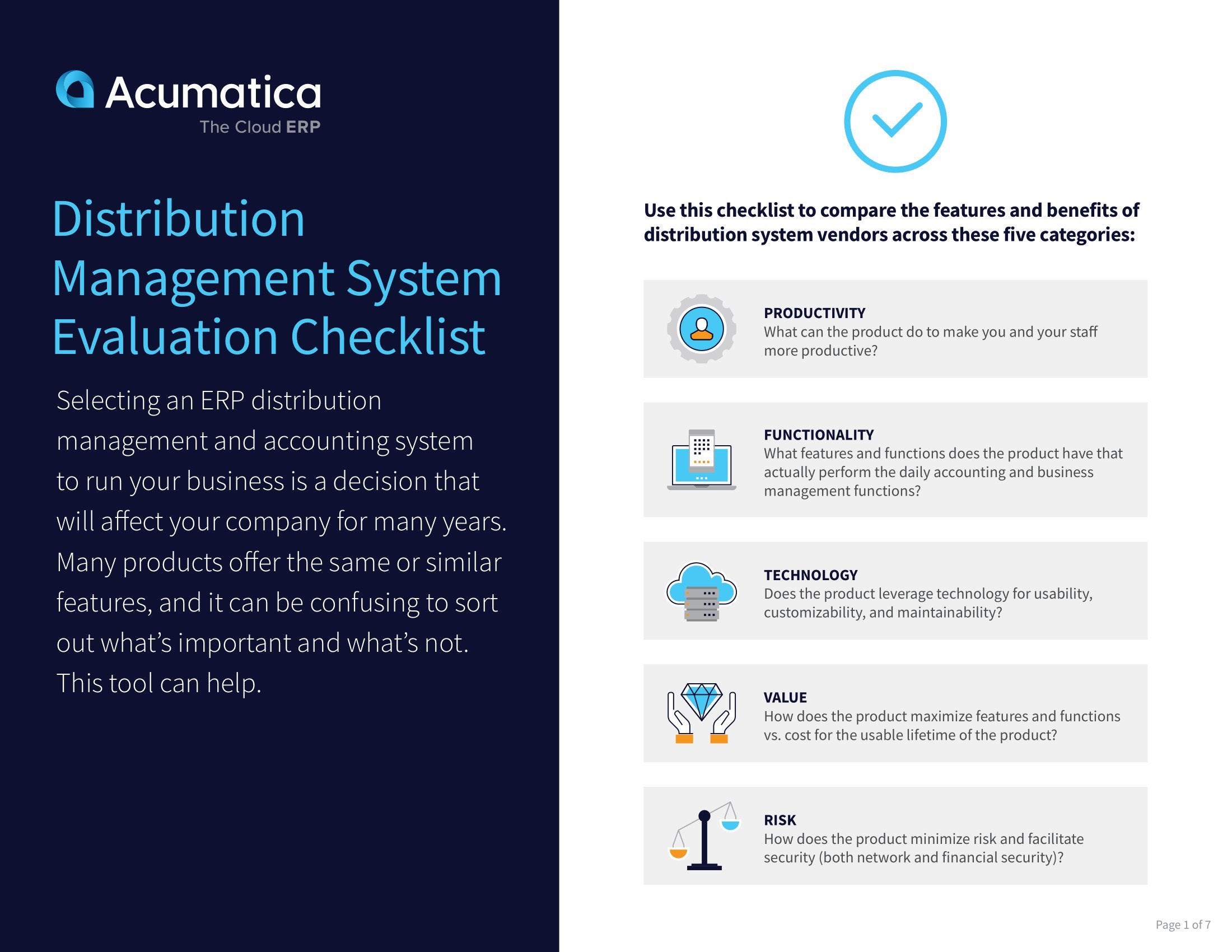 Lista de comprobación para la evaluación del sistema de gestión de la distribución