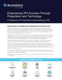How Strategic Planning and a Modern ERP System Fuel IPO