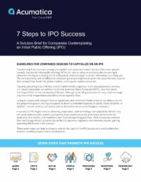Guidelines to IPO Success for Companies Contemplating Going Public