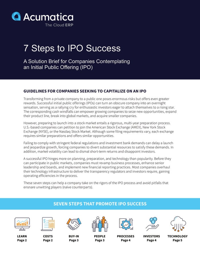 Directrices para el éxito de la OPI de empresas que contemplan salir a bolsa