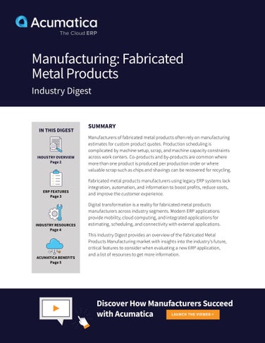 Software ERP para la fabricación de metales