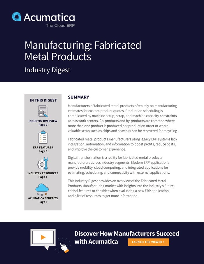 Software ERP para la fabricación de metales