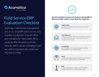 Lista de comprobación para la evaluación de ERP de servicio externo