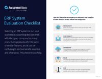 ERP System Evaluation Checklist