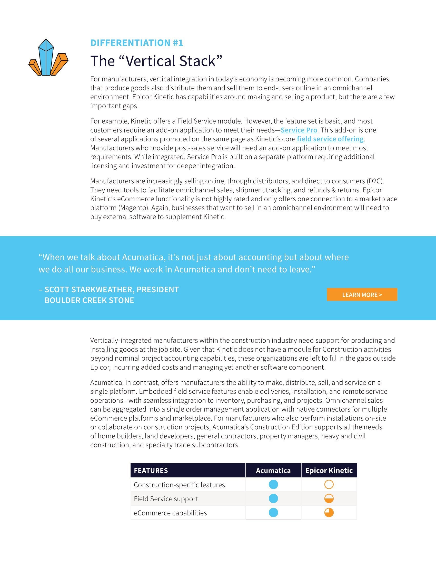 Manufacturers: Discover the Competitive Differences Between Acumatica and Epicor Kinetic , page 1