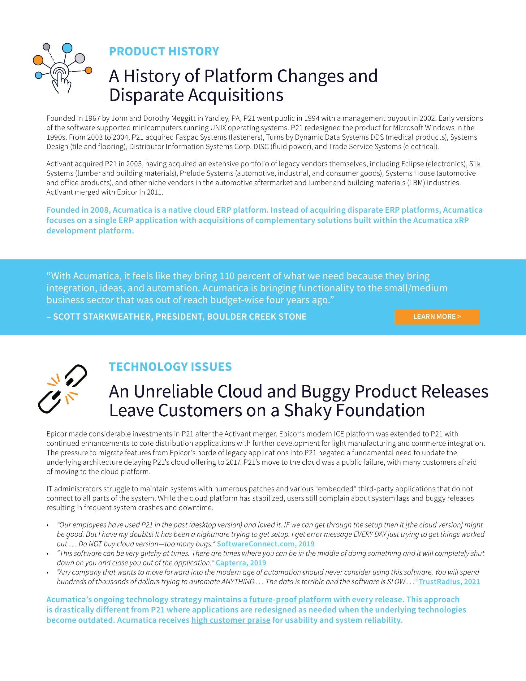 Wholesale Distributors: Discover the Pros and Cons of Acumatica and Epicor Prophet 21, page 1