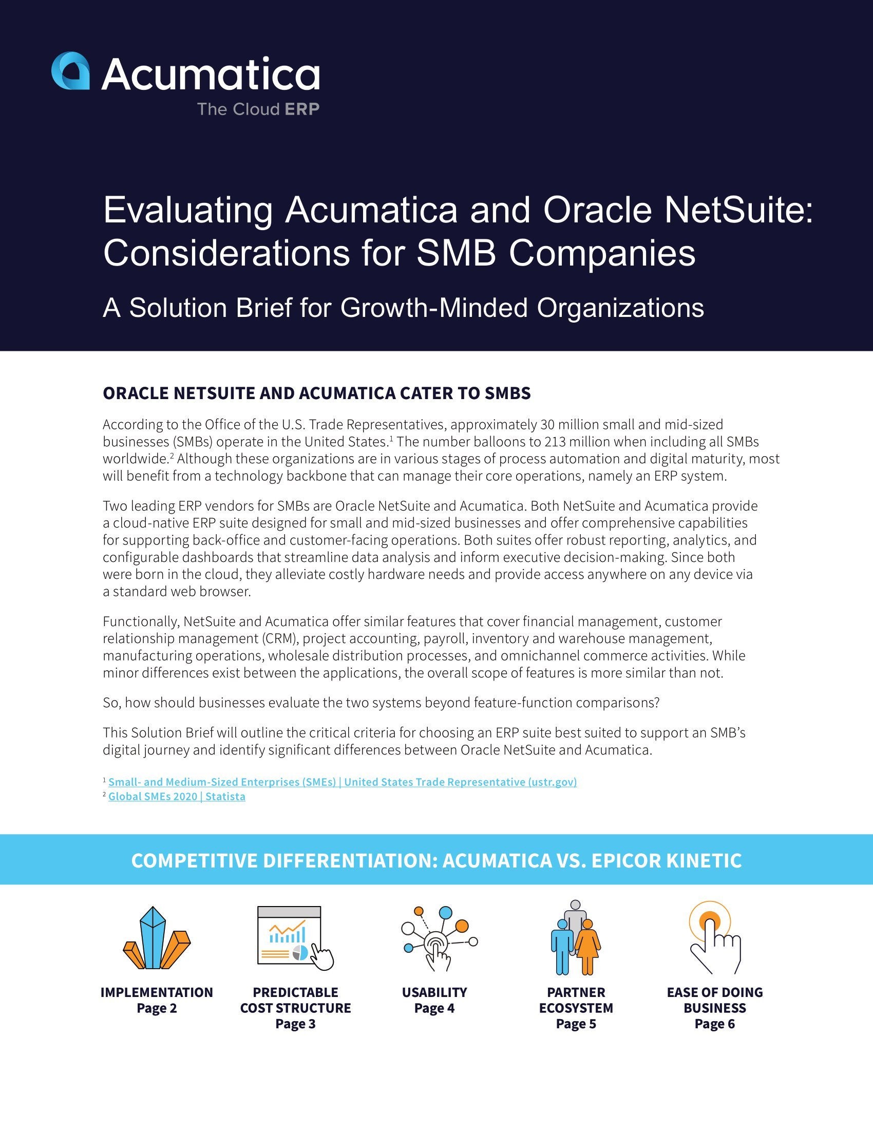 Dans une bataille entre Acumatica et NetSuite, qui est le meilleur choix?