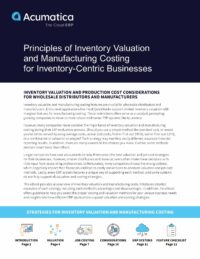 Gain Insights Into Inventory Valuation and Manufacturing Costing Strategies