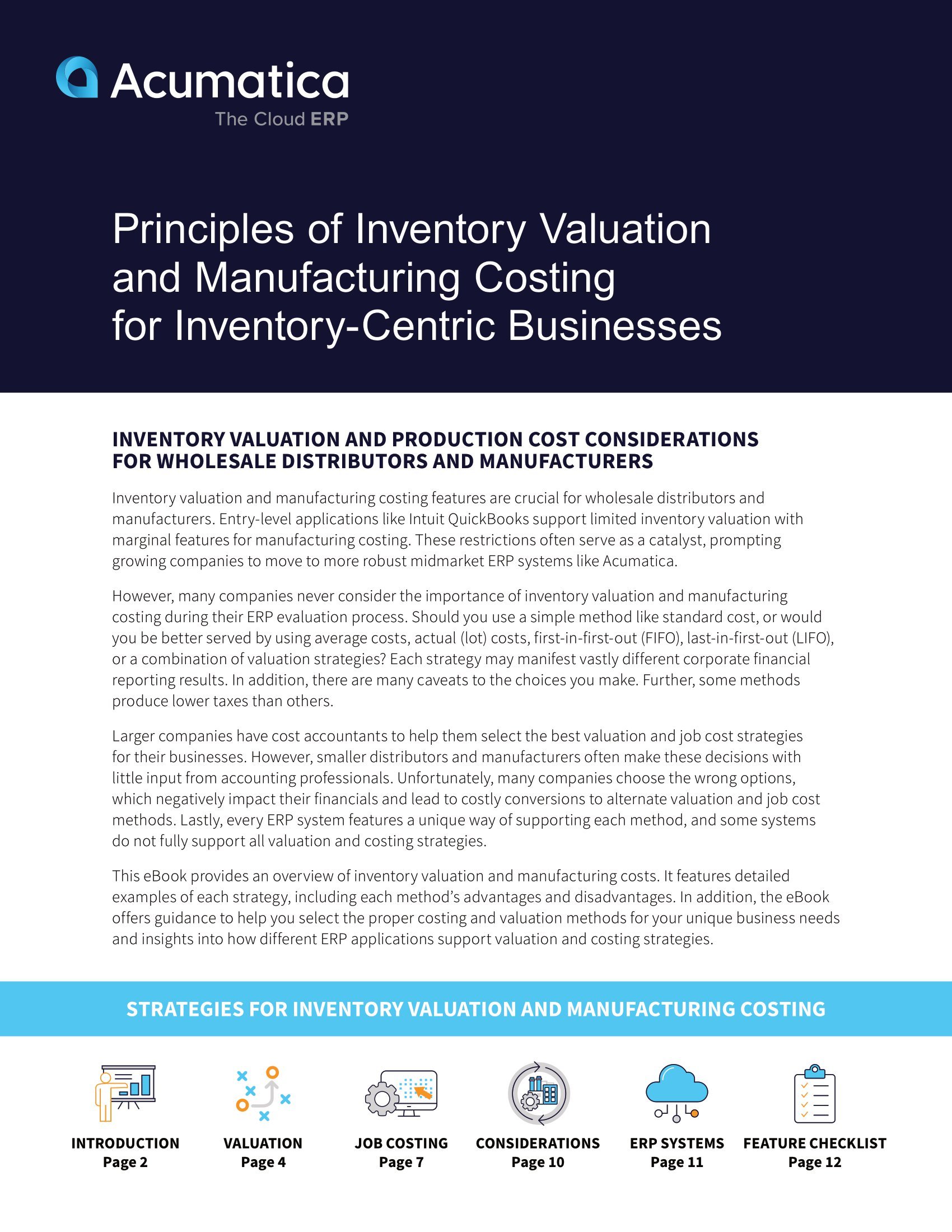 Gain Insights Into Inventory Valuation and Manufacturing Costing Strategies