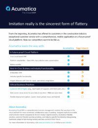 Construction ERP: Feature Comparison