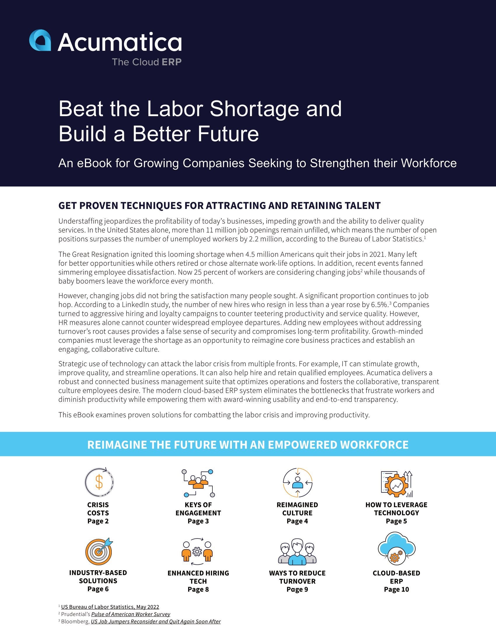 Defeat the Labor Shortage by Empowering Your Workforce with Modern Cloud ERP