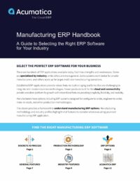 Manufacturing ERP Handbook