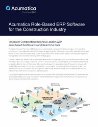 Le logiciel ERP moderne sert tous les rôles de construction