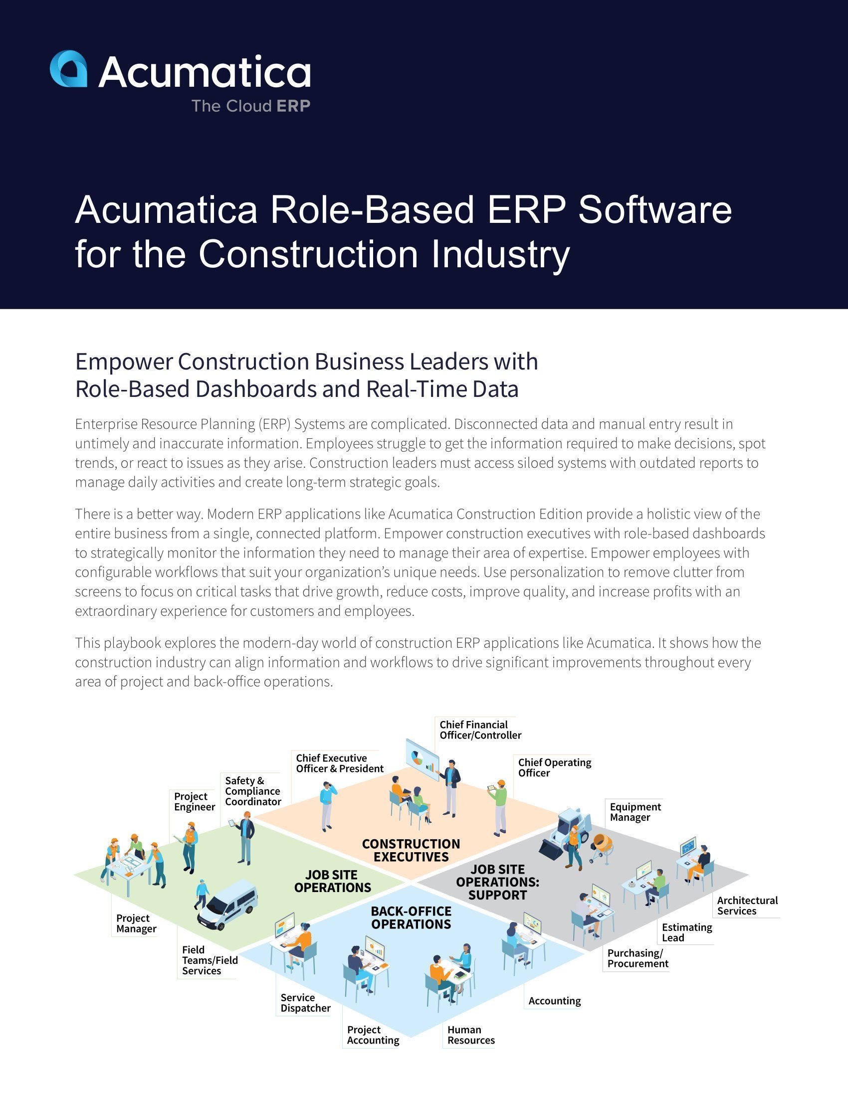 Tous les rôles de construction, une solution ERP de construction