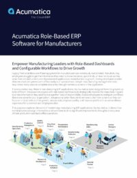 Manufacturing ERP Roles to Manage Growth