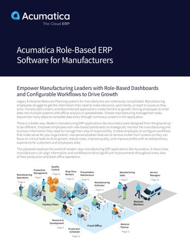 Manufacturing ERP Roles to Manage Growth