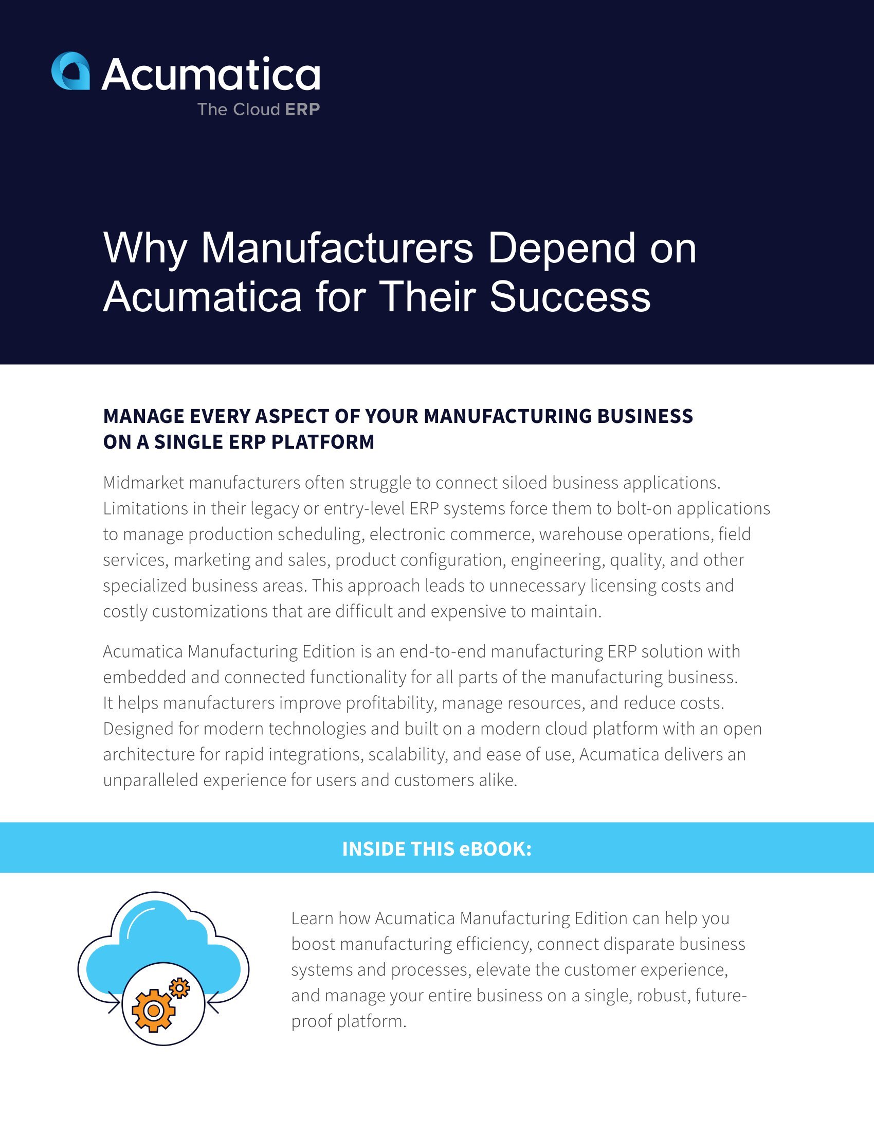 Why Manufacturers Depend on Acumatica for Their Success
