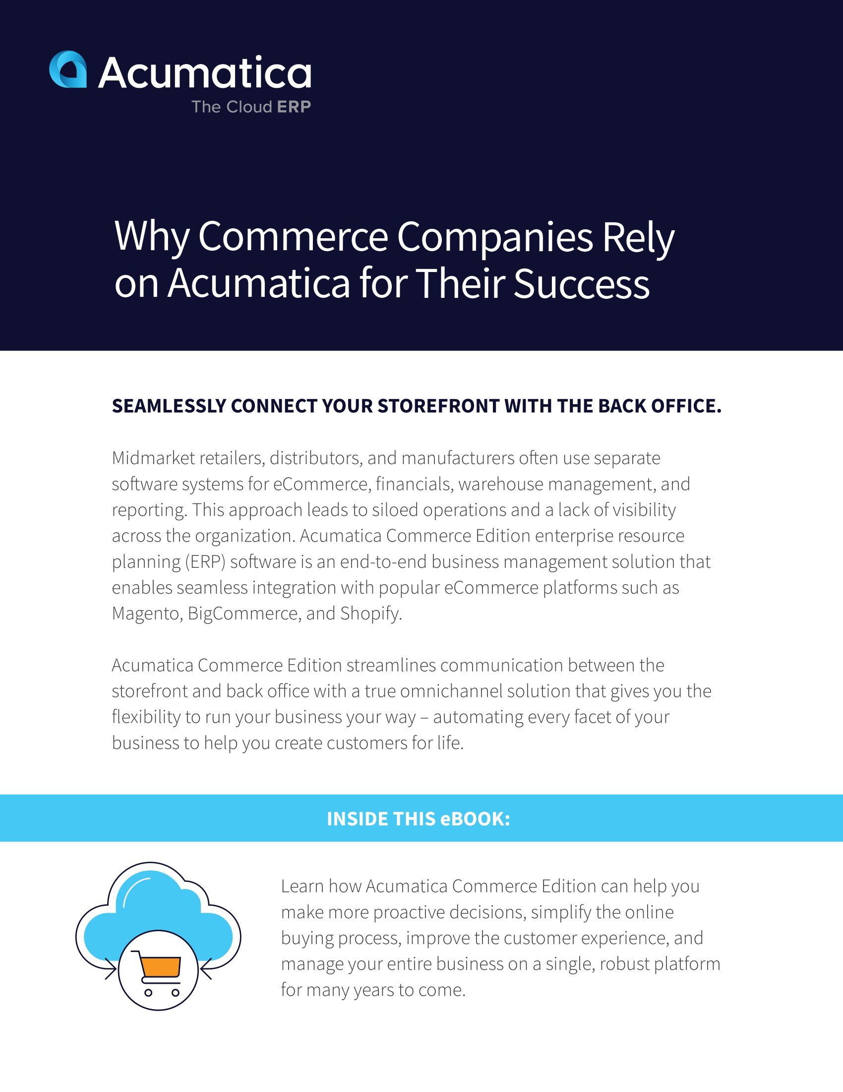 ¿Cómo puede la plataforma de comercio electrónico de Acumatica ayudar a su negocio en línea a crecer? 