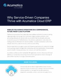 Why Service-Driven Companies Thrive with Acumatica Cloud ERP