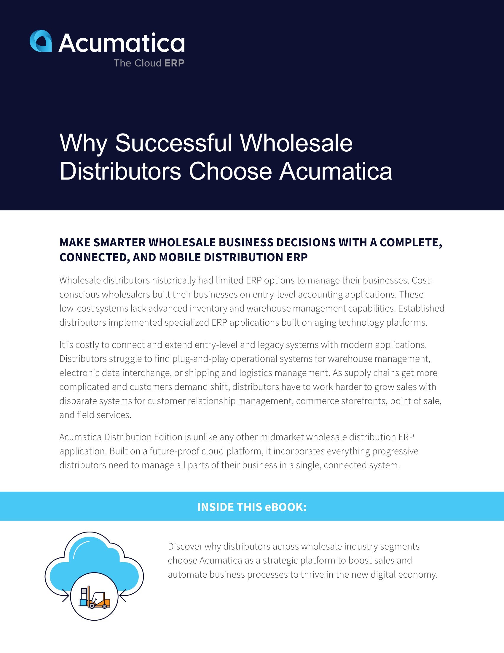 Le meilleur ERP pour les distributeurs : Pourquoi les entreprises prospères choisissent Acumatica