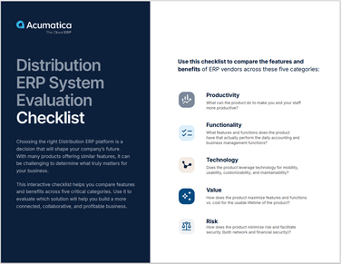 Distribution Management System Evaluation Checklist