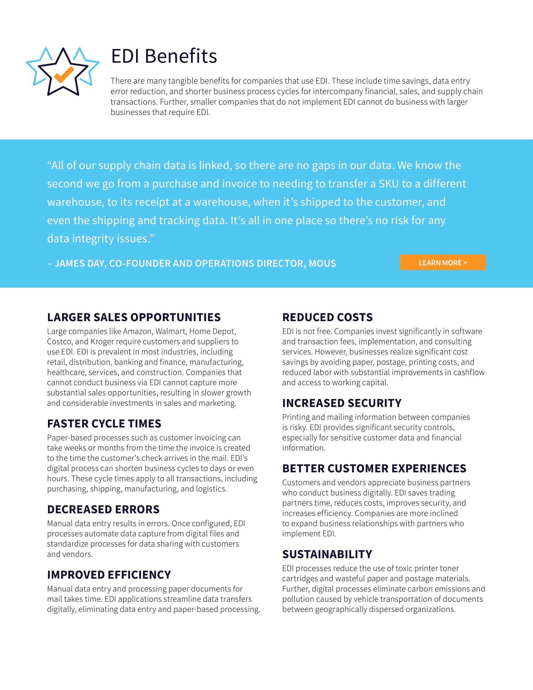 Les solutions ERP modernes automatisent et simplifient les besoins de la chaîne d’approvisionnement numérique avec l’EDI intégré, page 2