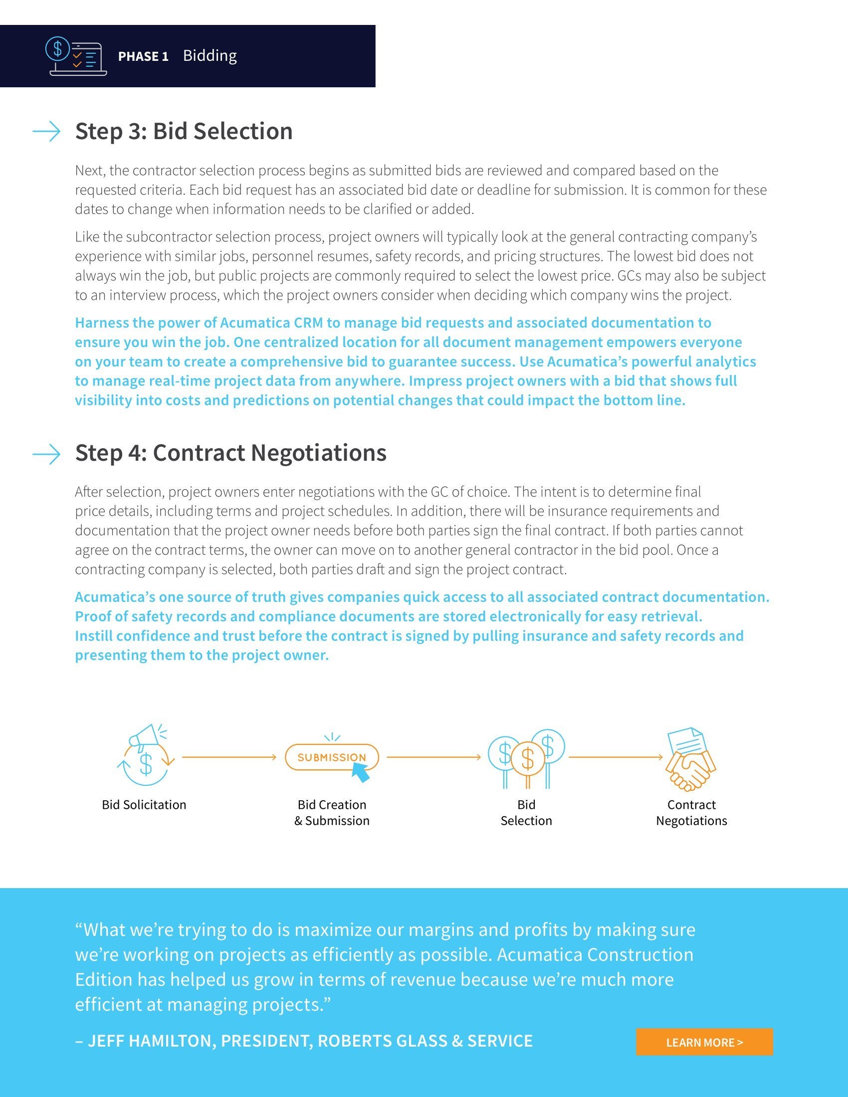 Experience Construction Bid to Closeout Cycle Simplicity with Acumatica, page 2