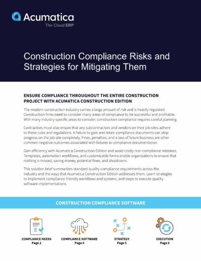 Complex, Multi-Faceted Construction Compliance Needs Managed with One Simple Solution