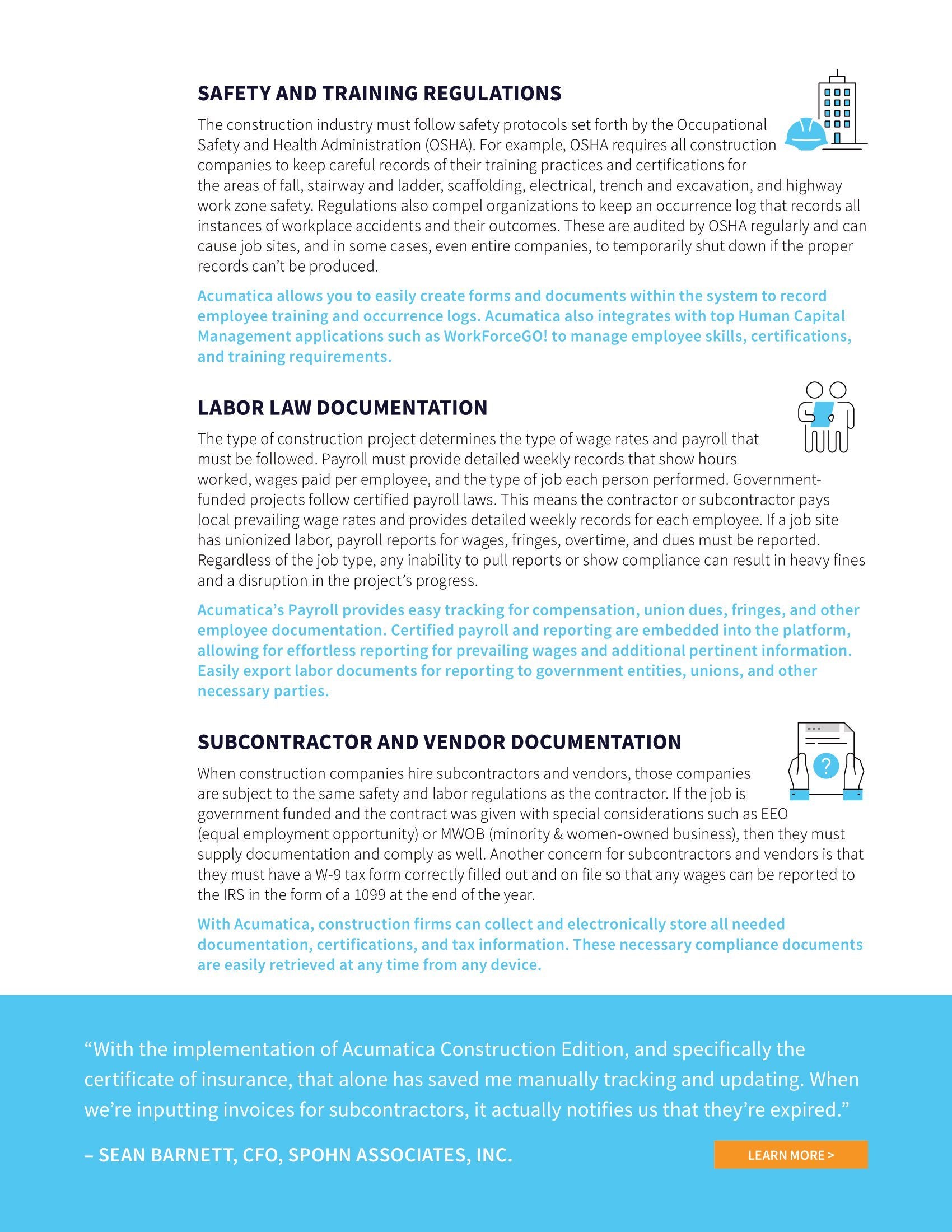 Une solution simple pour répondre aux besoins complexes et multiples en matière de conformité dans le secteur de la construction, page 2