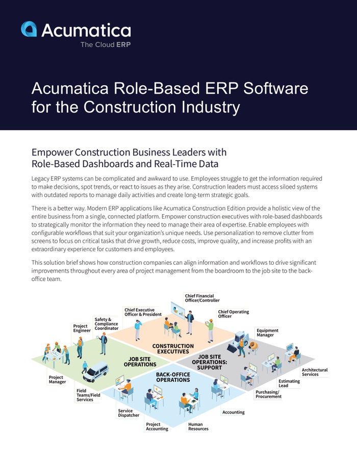 Un logiciel ERP moderne permet aux professionnels de la construction d'exercer des fonctions diverses