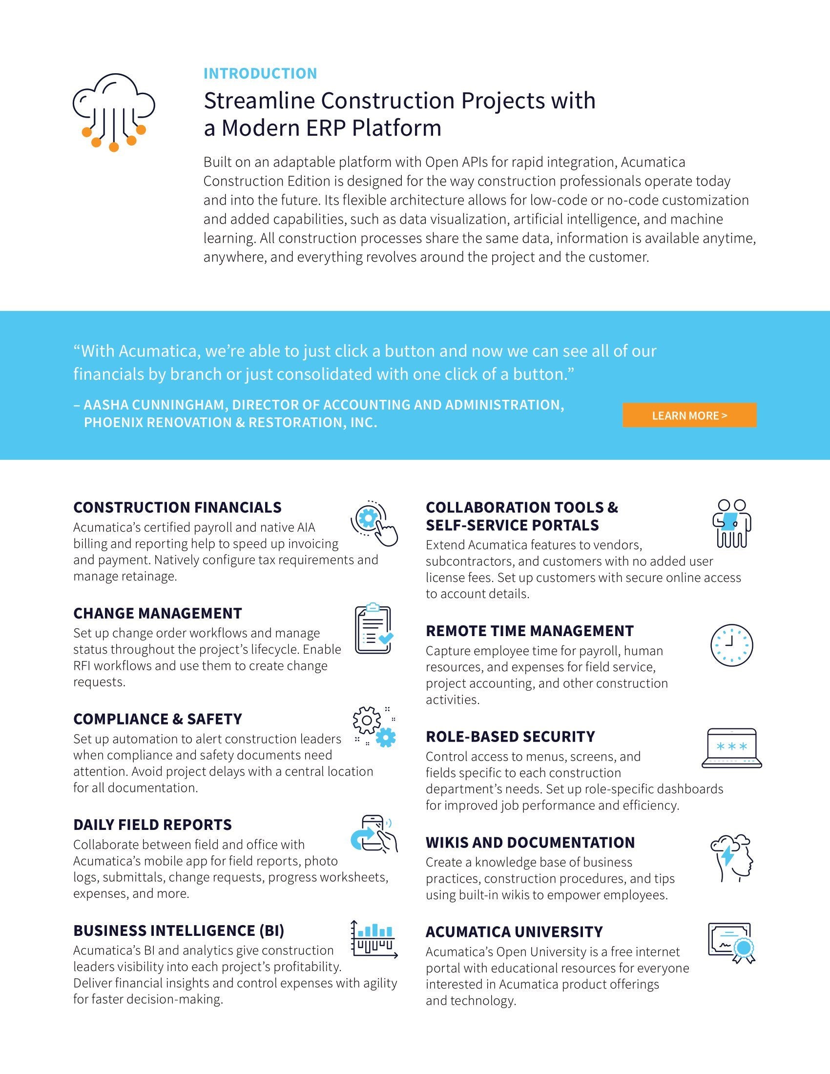 Múltiples funciones de construcción sólo requieren una plataforma ERP, página 1