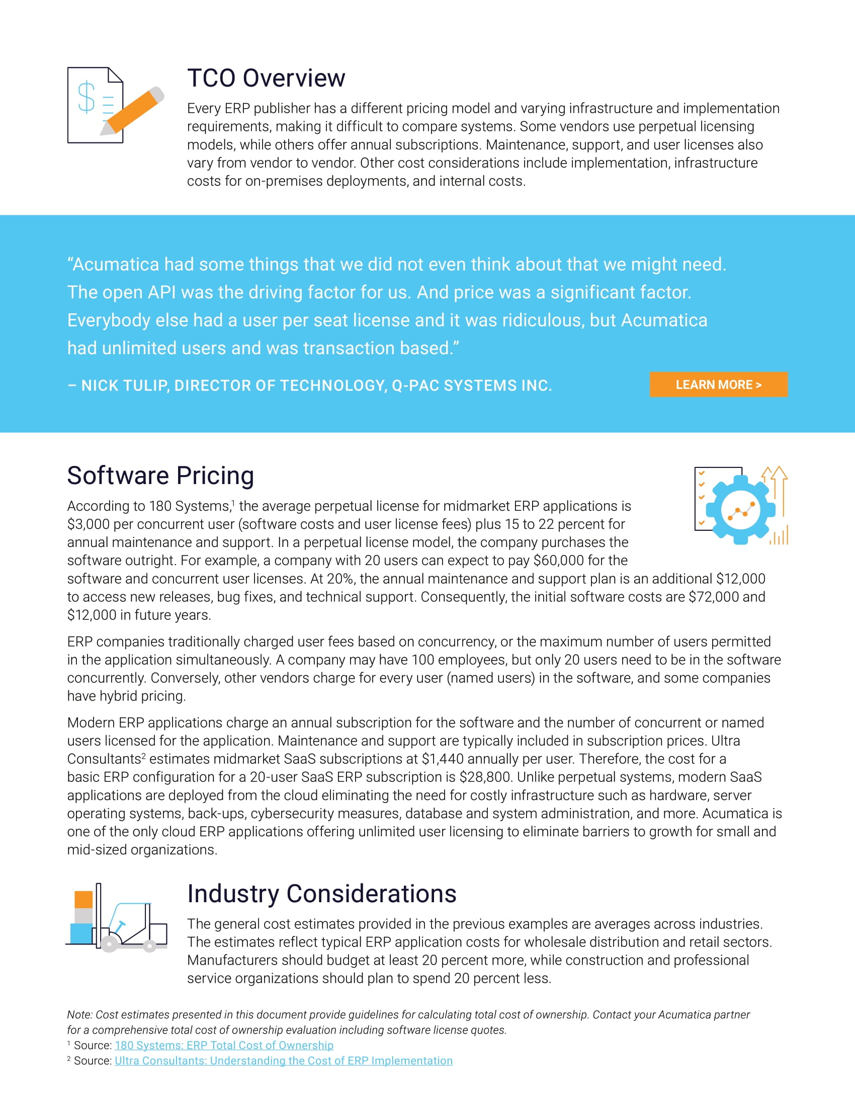 How to Assess ERP Software Total Cost of Ownership (TCO), page 1