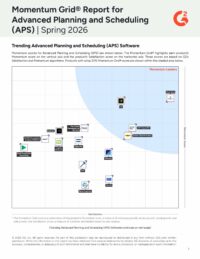 G2 Momentum Grid® Report pour les logiciels avancés de planification et de planification (APS)