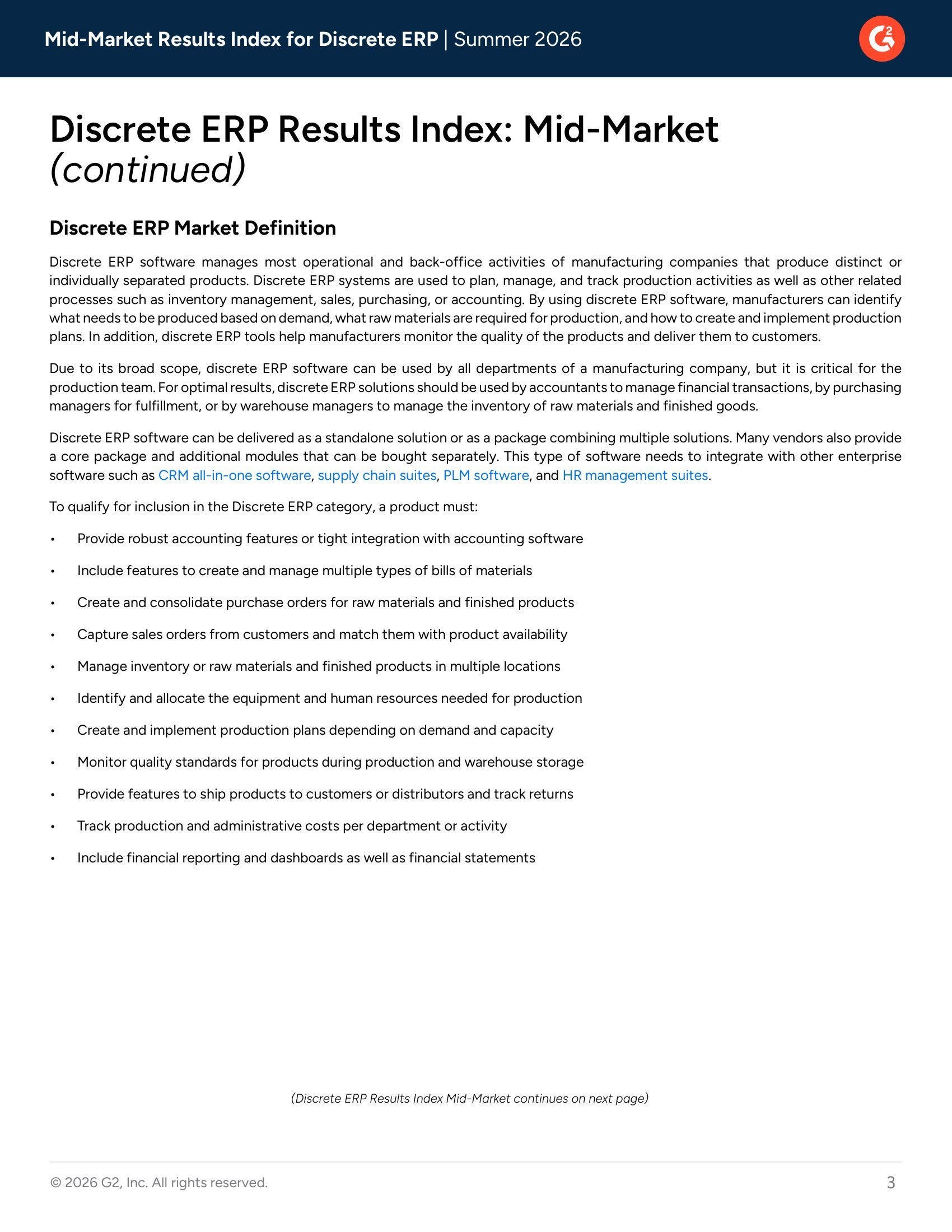 G2 Discrete ERP Results Index: Mid-Market, page 2