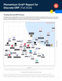 G2 Momentum Grid® Report for Discrete ERP