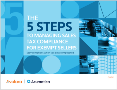 Streamline Tax-Exempt Sales with Avalara and Acumatica