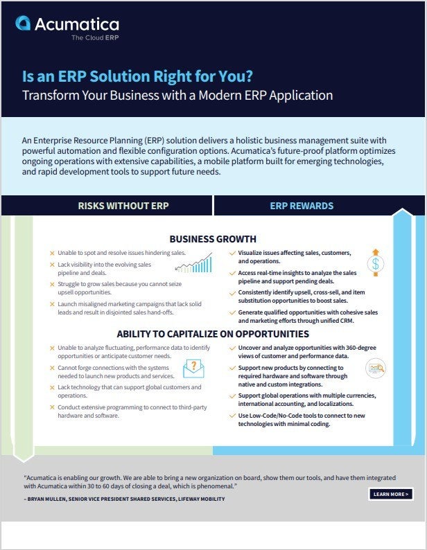 Infographic: Transform Your Business with Powerful ERP
