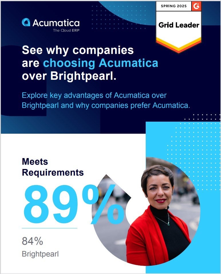 Por qué las empresas eligen Acumatica en lugar de Brightpearl
