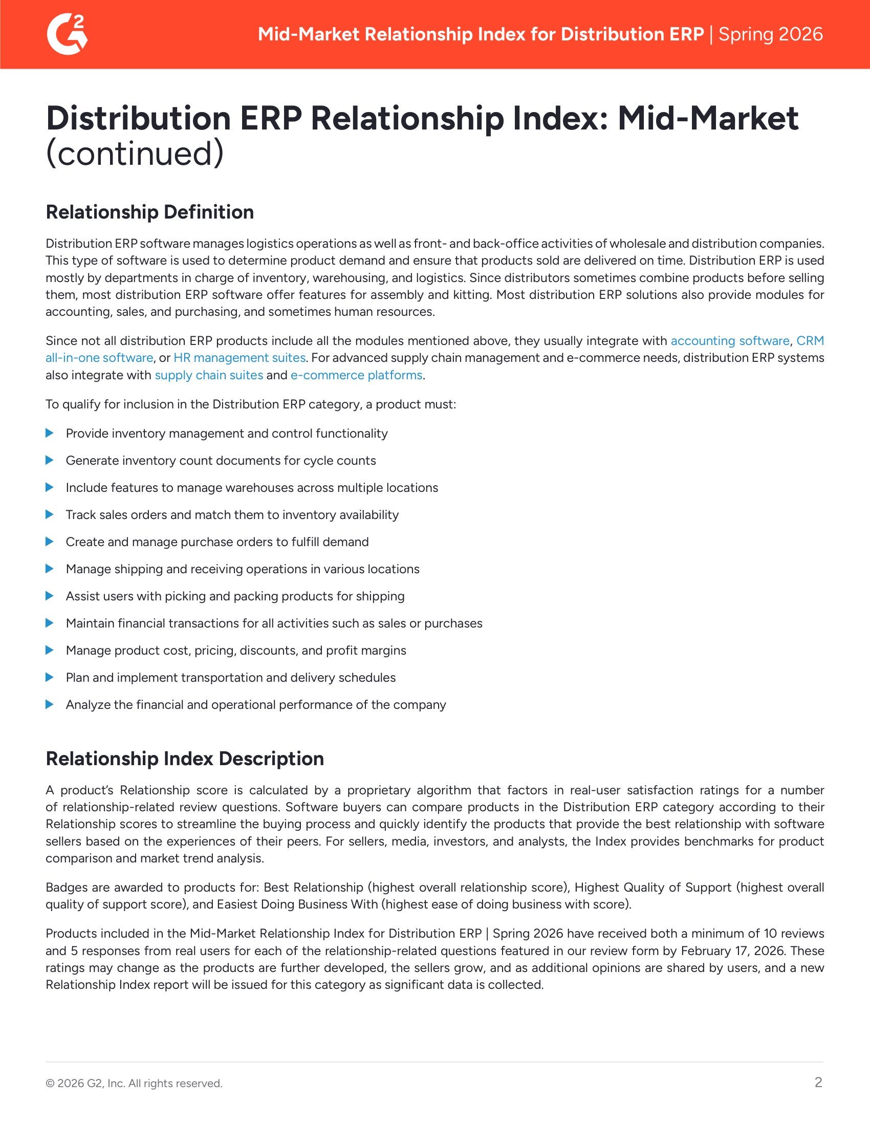 Acumatica: The Leading Distribution ERP for Mid-Market Business Relationships, page 1