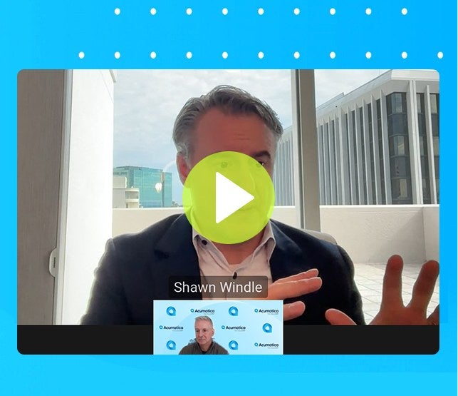 Background image for a video representing the on-demand webinar on why Acumatica Cloud ERP outshines Microsoft Dynamics BC