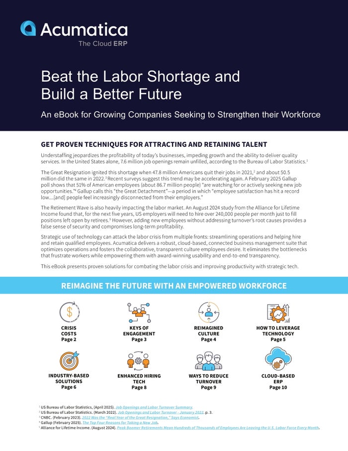 Overcome the Labor Shortage Crisis With the Right Technology