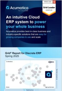 G2 Discrete ERP Infographic | Spring 2025