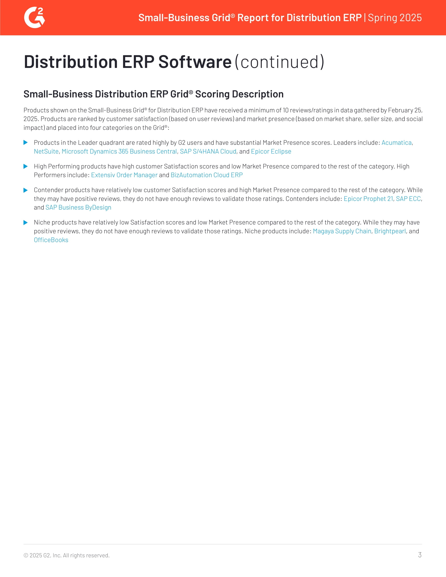 Acumatica Recognized as Leader in G2’s 2025 Small-Business Distribution ERP Report, page 2