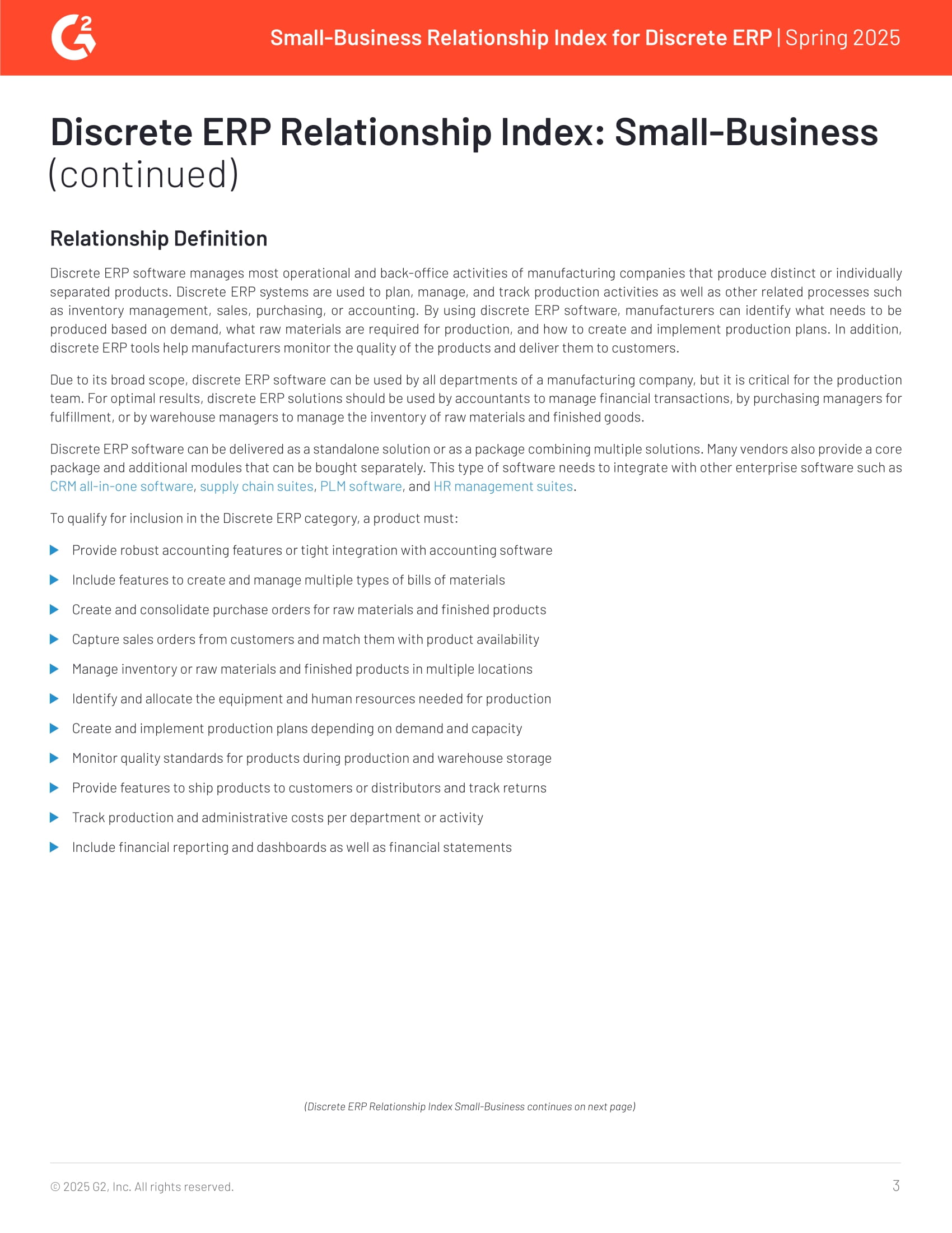 Acumatica Recognized as Leader in G2’s 2025 Small-Business Discrete ERP Relationship Index, page 2