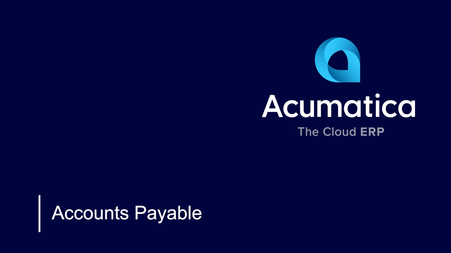 Watch Accounts Payable Overview Video