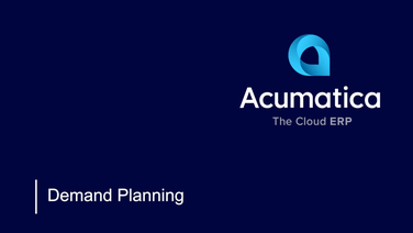 Demand Planning Video
